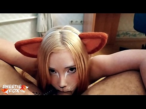 ❤️ Kitsune swallow dick agus cum ina bhéal Porn álainn linn ❤